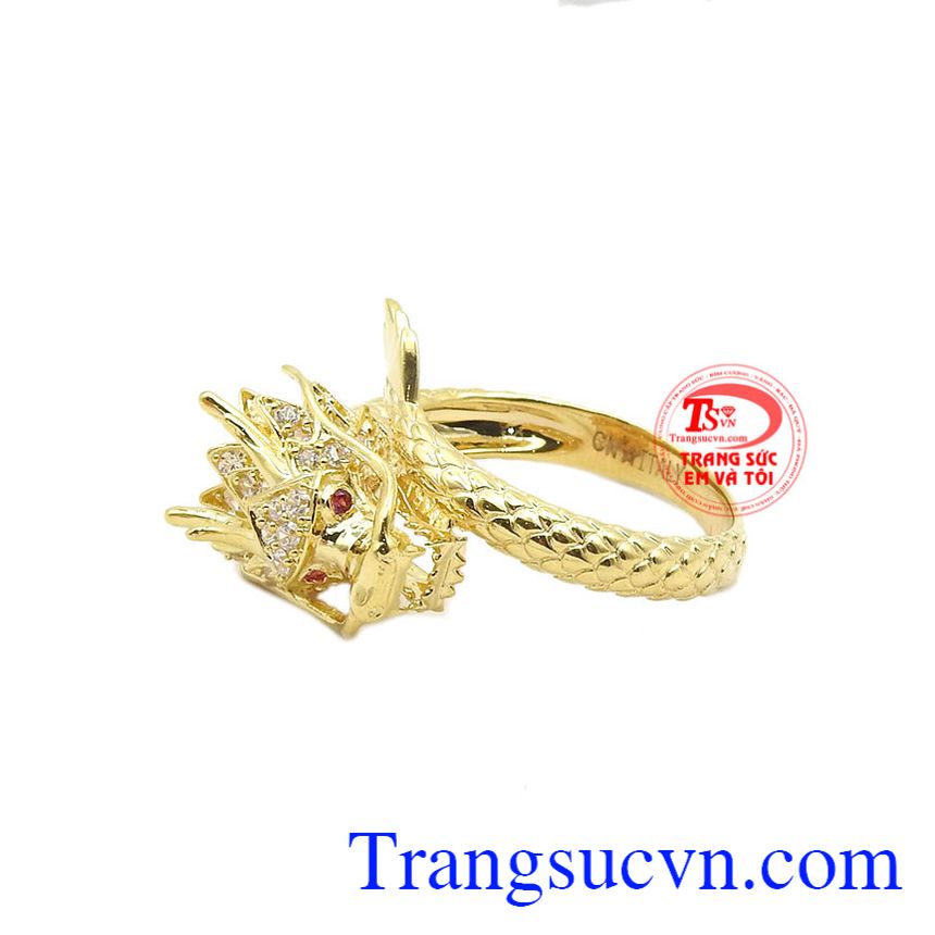 Nhẫn nam v&agrave;ng t&acirc;y, nhẫn rồng độc đ&aacute;o