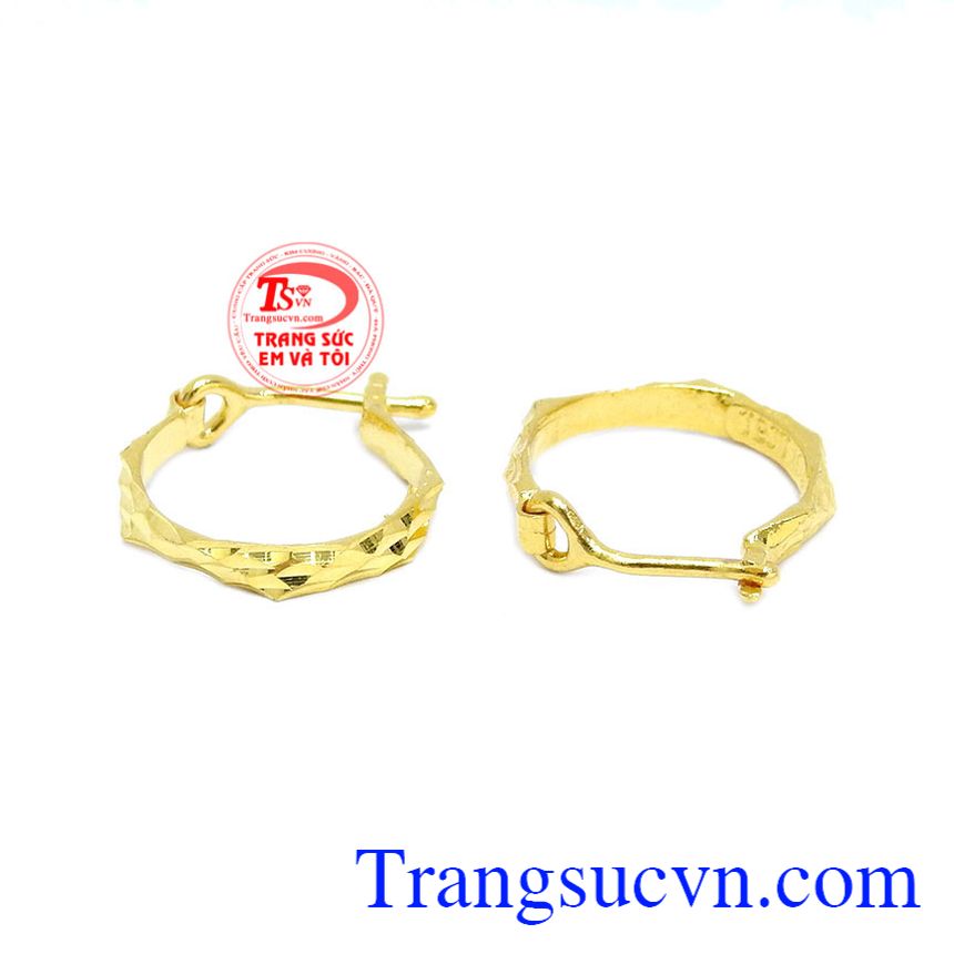 Hoa tai vàng tây, hoa tai đẹp phong cách