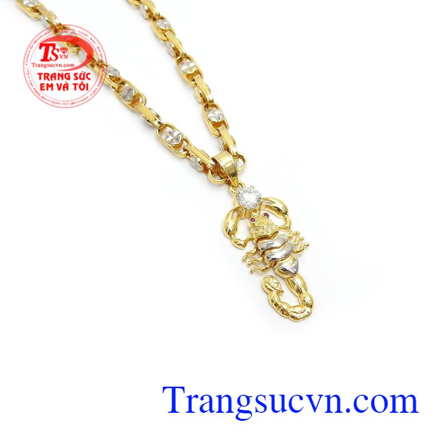 Bộ Dây Bọ Cạp Cá Tính, bộ dây chuyền nam đẹp, bộ dây chuyền vàng tây Bộ Dây Bọ Cạp Cá Tính, bộ dây chuyền nam đẹp, bộ dây chuyền vàng tây