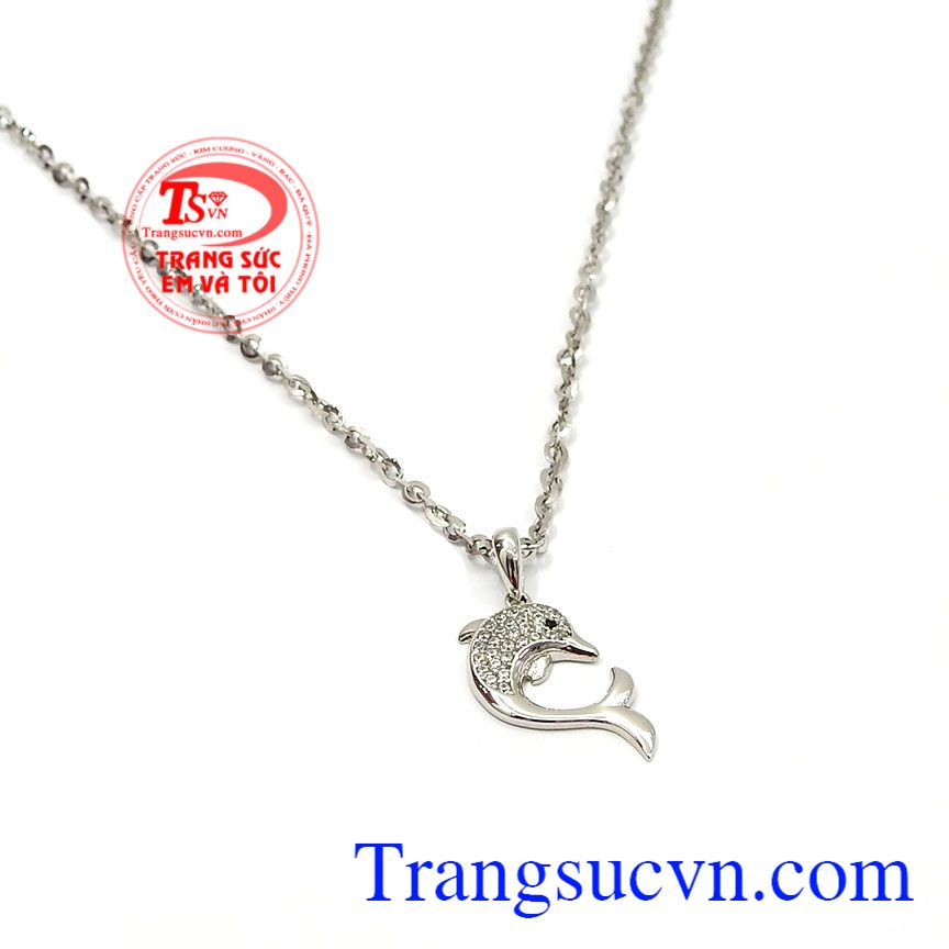 Bộ dây cá heo vàng trắng,Trang sức bộ,Trang sức nữ Bộ dây cá heo vàng trắng,Trang sức bộ,Trang sức nữ