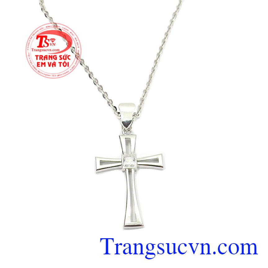 Bộ dây chuyền công giáo vàng trắng,Trang sức bộ,Trang sức nữ