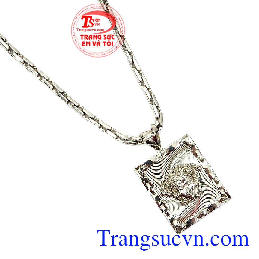 Bộ dây chuyền nam vàng trắng Versace,Trang sức nam,Trang sức vàng Bộ dây chuyền nam vàng trắng Versace,Trang sức nam,Trang sức vàng