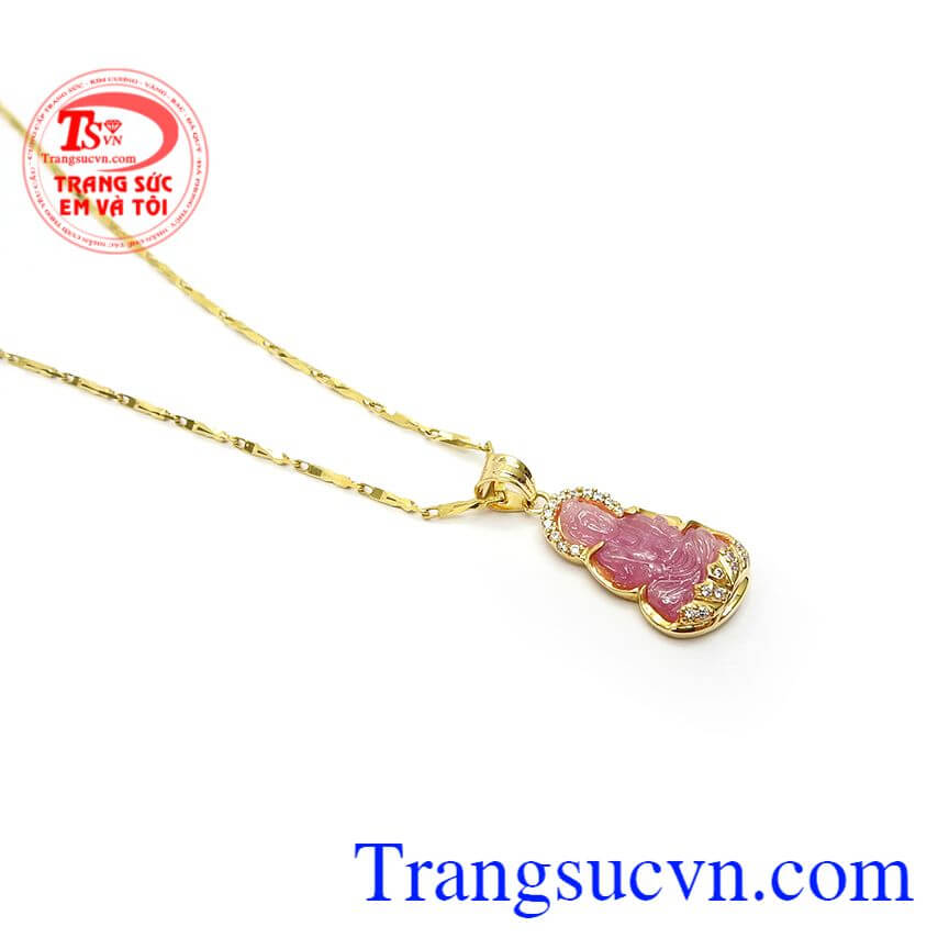 Bộ Dây Chuyền Phât Bà An Nhiên, bộ trang sức, mặt dây đá quý