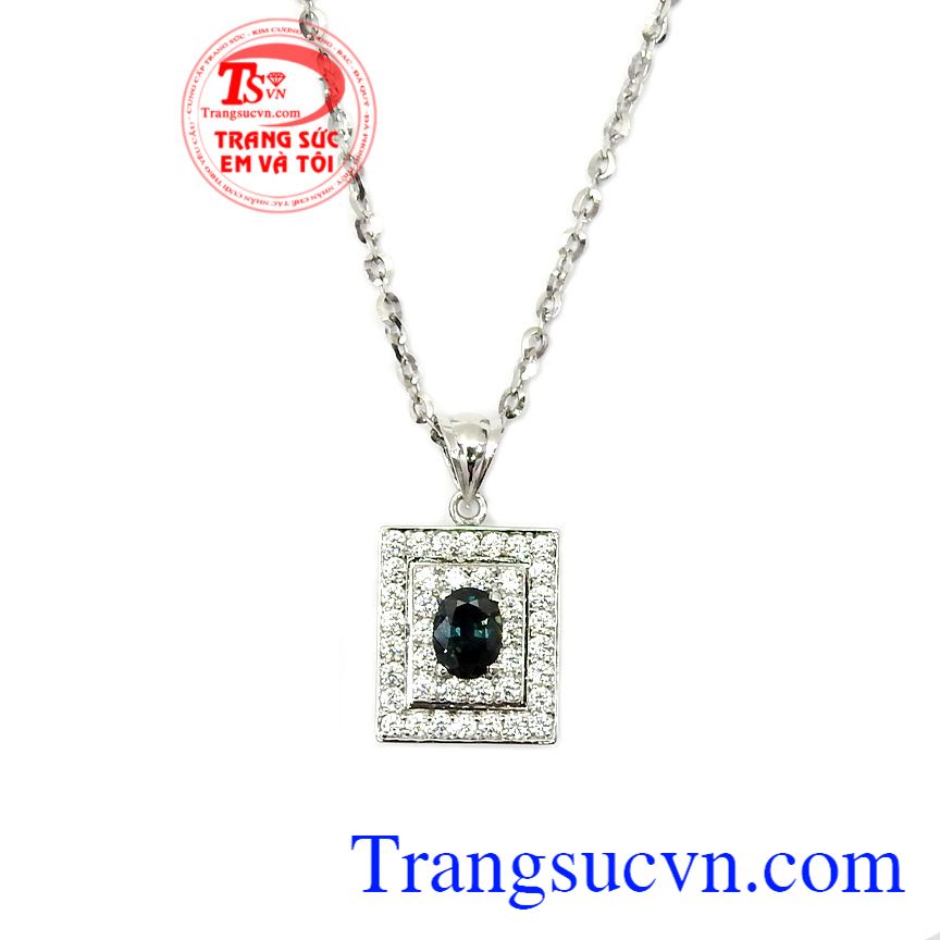 Bộ dây chuyền Sapphire nữ quý tộc,Trang sức bộ,Trang sức vàng Bộ dây chuyền Sapphire nữ quý tộc,Trang sức bộ,Trang sức vàng