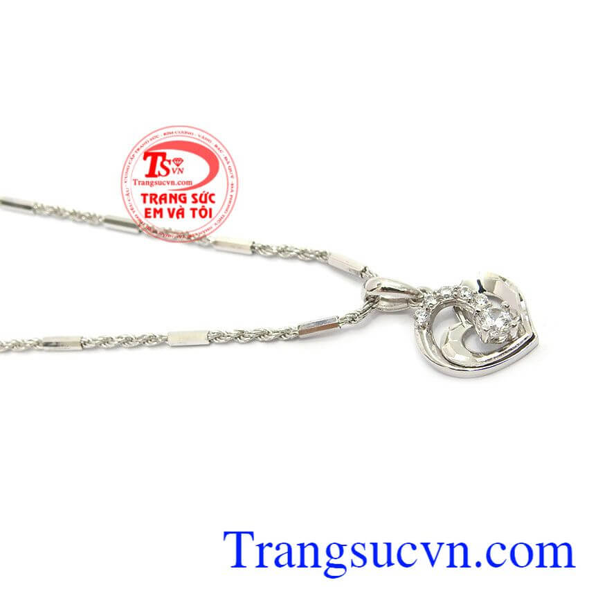 Bộ dây chuyền trái tim đẹp, bộ dây chuyền vàng, trang sức bộ