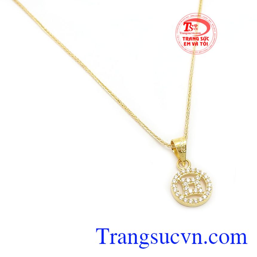 Bộ dây đồng tiền may mắn, bộ dây vàng tây đẹp, mặt dây vàng tây Bộ dây đồng tiền may mắn, bộ dây vàng tây đẹp, mặt dây vàng tây