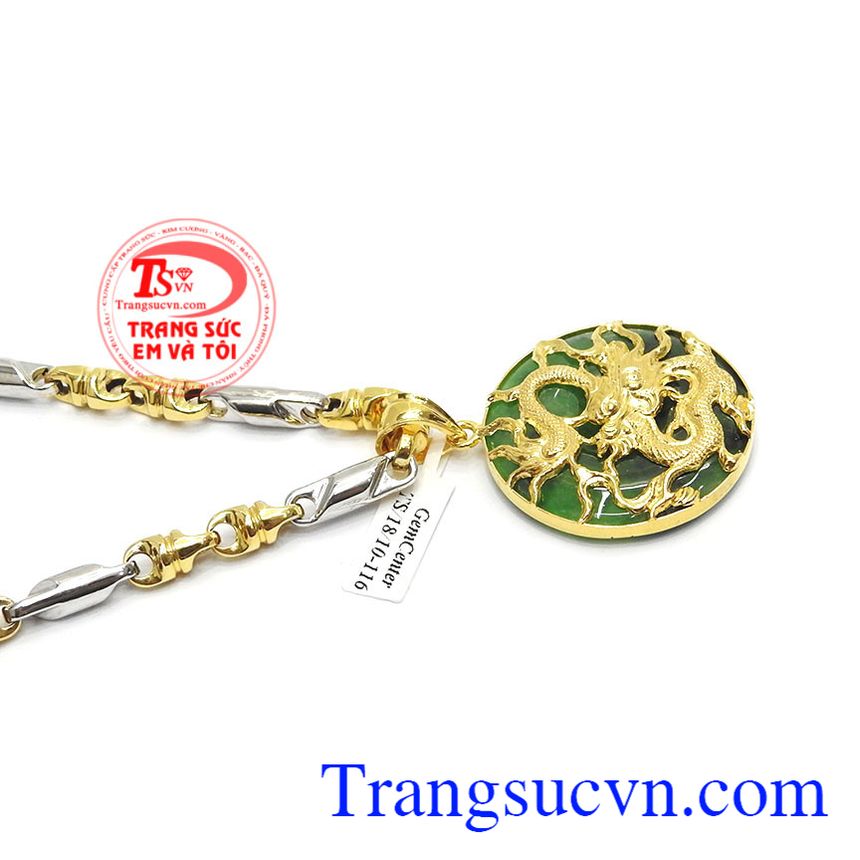 Bộ dây mặt ngọc rồng vàng,Mặt dây chuyền nam,Trang sức nam Bộ dây mặt ngọc rồng vàng,Mặt dây chuyền nam,Trang sức nam