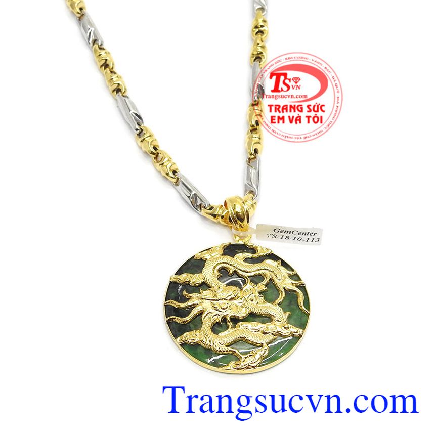 Bộ dây ngọc cẩm thạch bọc rồng,Mặt dây chuyền nam,Trang sức nam Bộ dây ngọc cẩm thạch bọc rồng,Mặt dây chuyền nam,Trang sức nam