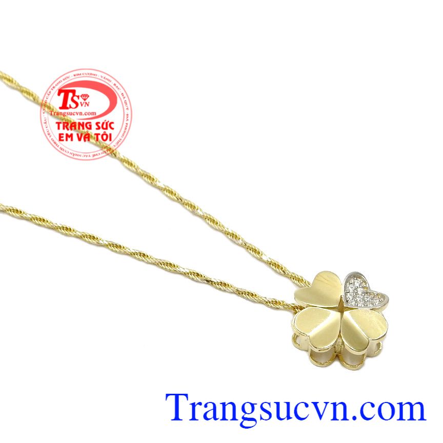 Bộ dây nữ vàng cỏ 4 lá,Trang sức vàng,Trang sức nữ Bộ dây nữ vàng cỏ 4 lá,Trang sức vàng,Trang sức nữ