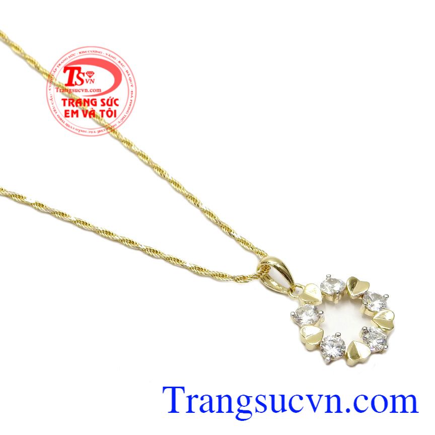 Bộ dây nữ vàng kết nối trái tim,Trang sức bộ,Trang sức nữ Bộ dây nữ vàng kết nối trái tim,Trang sức bộ,Trang sức nữ