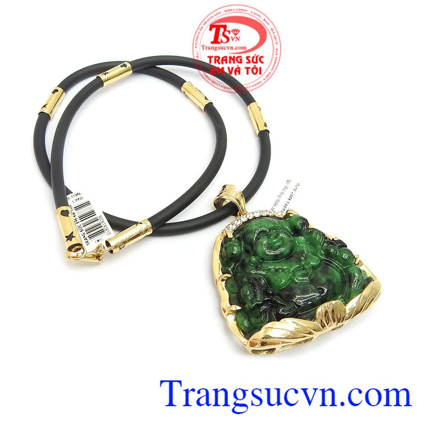 Bộ dây phật di lặc hoan hỉ ngọc jadeite,Mặt dây chuyền nam,Trang sức nam Bộ dây phật di lặc hoan hỉ ngọc jadeite,Mặt dây chuyền nam,Trang sức nam
