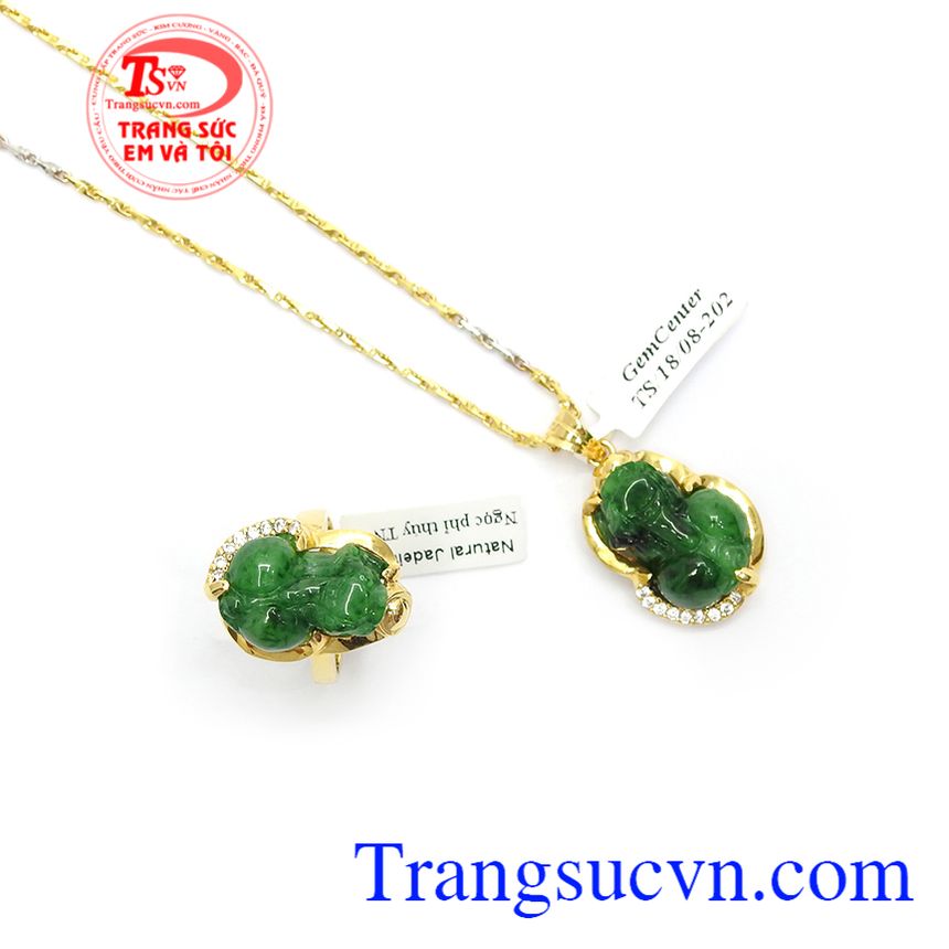 Bộ D&acirc;y Tỳ Hưu Ngậm Tiền T&agrave;i Lộc, bộ d&acirc;y v&agrave;ng t&acirc;y đẹp, bộ d&acirc;y nữ