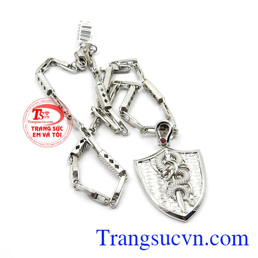 Bộ trang sức khiên rồng mạnh mẽ, bộ dây chuyền nam đẹp, bộ dây đẹp Bộ trang sức khiên rồng mạnh mẽ, bộ dây chuyền nam đẹp, bộ dây đẹp