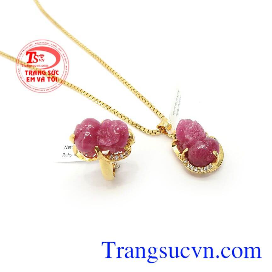 Bộ Trang Sức Nữ Đại Cát, bộ trang sức, mặt dây vàng đá quý Bộ Trang Sức Nữ Đại Cát, bộ trang sức, mặt dây vàng đá quý