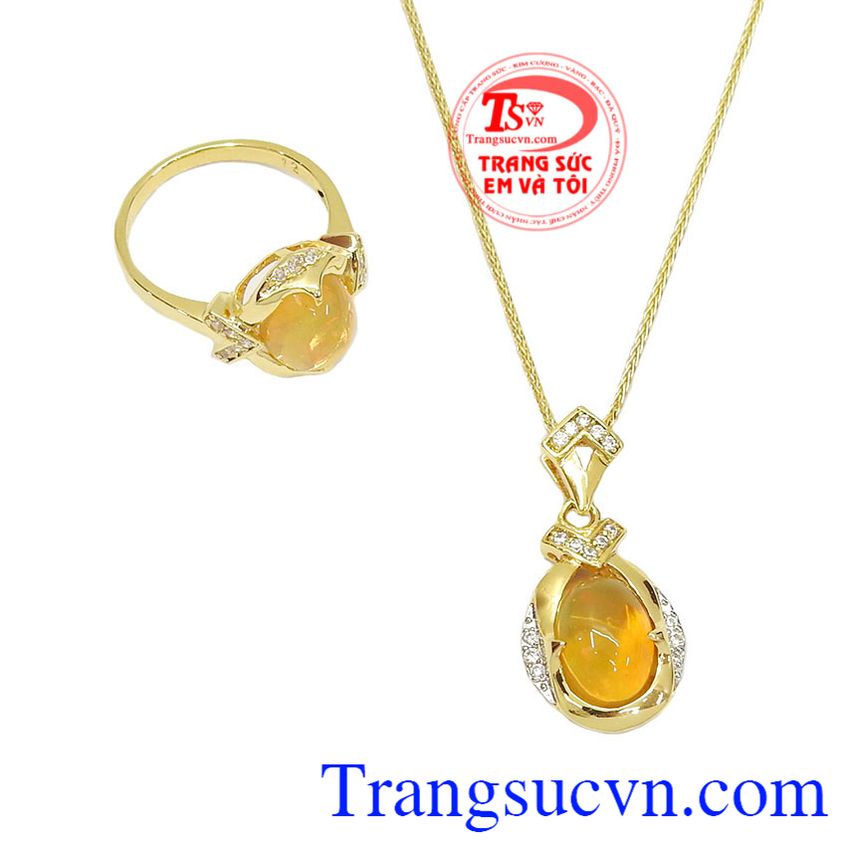 Bộ trang sức Opal Sang Trọng, trang sức bộ, trang sức bộ đẹp Bộ trang sức Opal Sang Trọng, trang sức bộ, trang sức bộ đẹp
