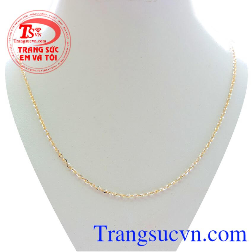 D&acirc;y chuyền 10k nhập, d&acirc;y chuyền Italy sang trọng, d&acirc;y chuyền nữ v&agrave;ng t&acirc;y