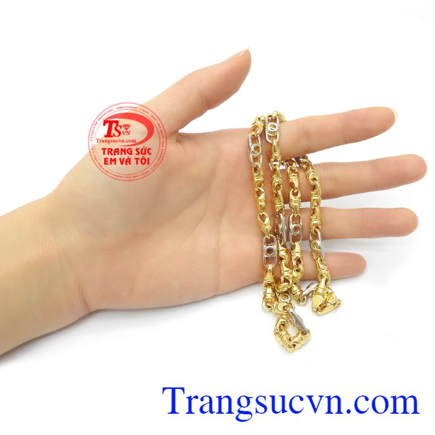 Dây Chuyền Cá Tính Mạnh Mẽ,Dây chuyền vàng,Trang sức nam