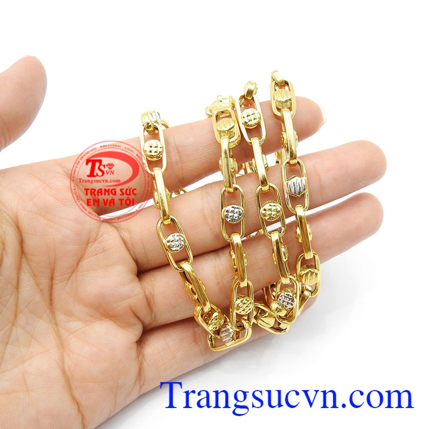 Dây chuyền nam hào hoa,Dây chuyền vàng,Dây chuyền nam