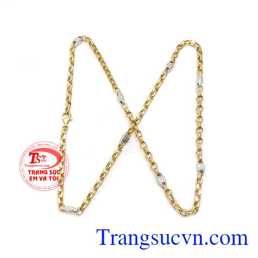 Dây chuyền nam phong cách Italy vàng 10k,Dây chuyền vàng,Dây chuyền nam