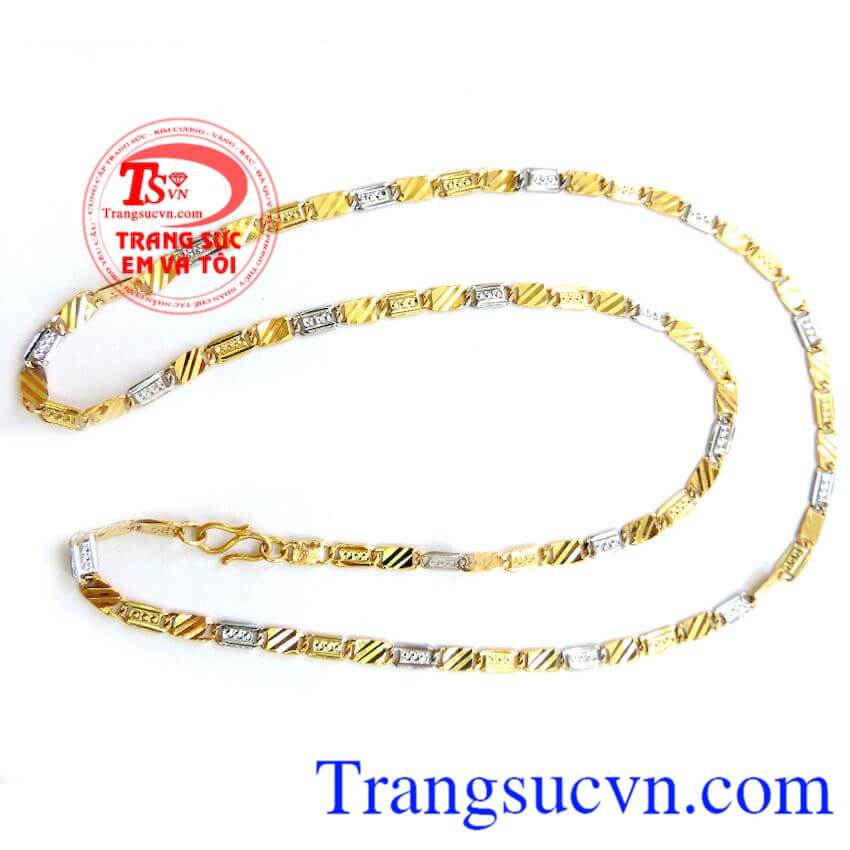 Dây Chuyền Nam Thời Trang Kiểu Dẹt,Dây chuyền vàng,Dây chuyền nam