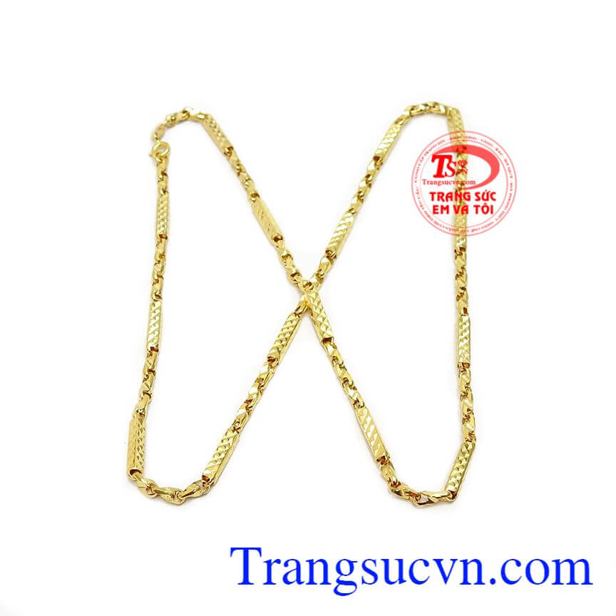 Dây chuyền nam thời trang vàng 10k,Dây chuyền vàng,Dây chuyền nam