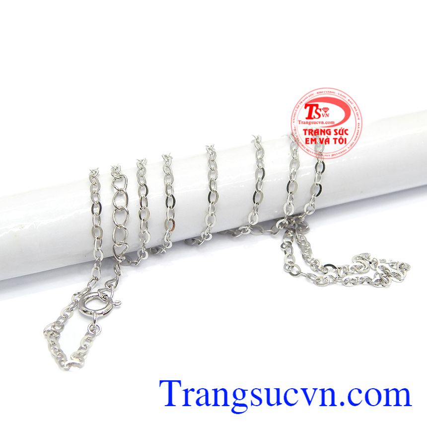 Dây chuyền nữ duyên dáng vàng trắng,Dây chuyền vàng