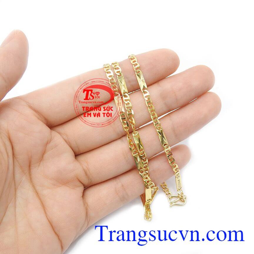Dây chuyền phái mạnh vàng 10k,Dây chuyền vàng,Dây chuyền nam