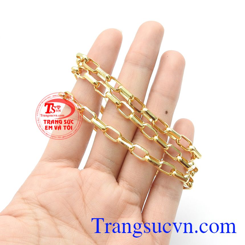 Dây chuyền vàng mắt chữ nhật size to,Dây chuyền vàng,Trang sức nam Dây chuyền vàng mắt chữ nhật size to,Dây chuyền vàng,Trang sức nam