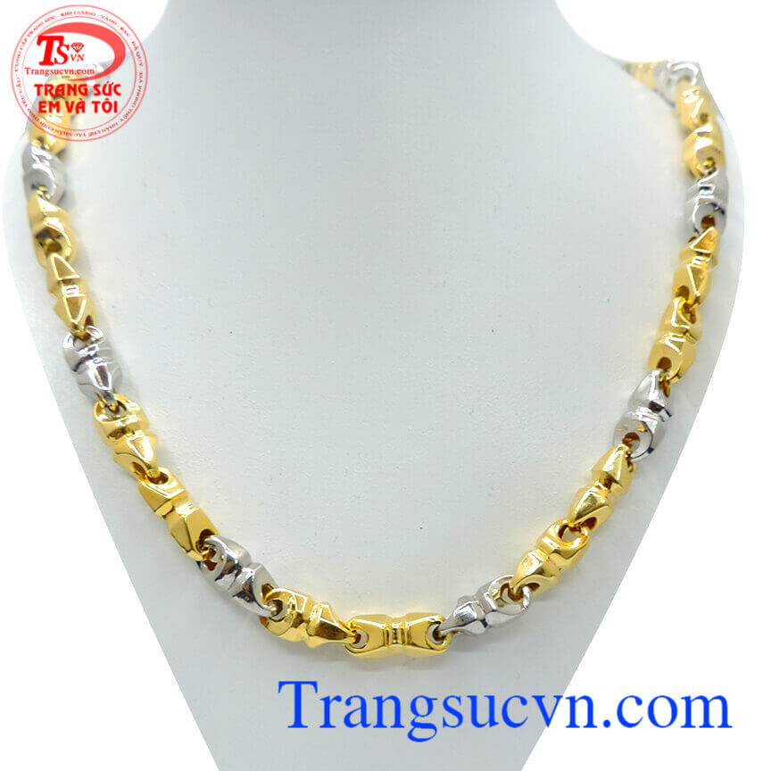 Dây chuyên vàng tây 14k TSVN, dây chuyền nam vàng tây, dây chuyền cá tính Dây chuyên vàng tây 14k TSVN, dây chuyền nam vàng tây, dây chuyền cá tính
