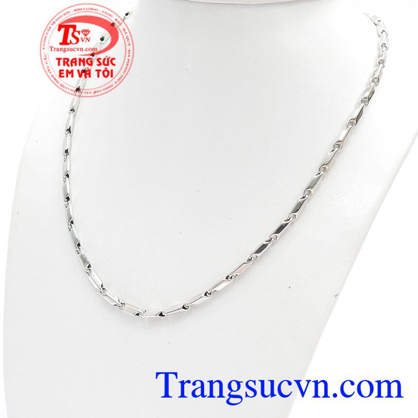 Dây Chuyền Vàng Trắng Ý Mới,Dây chuyền Italy,Dây chuyền nam