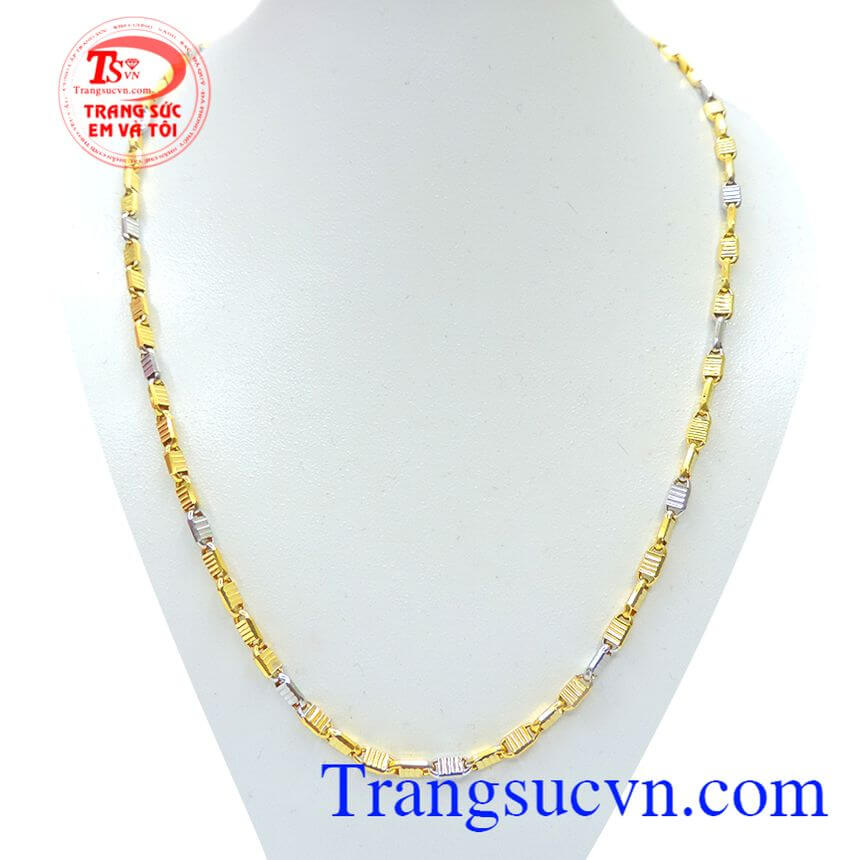 Dây nam vàng phay sáng nhỏ cá tính, dây chuyền nam sang trọng, dây chuyền nam đẹp Dây nam vàng phay sáng nhỏ cá tính, dây chuyền nam sang trọng, dây chuyền nam đẹp