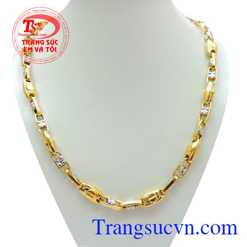 Dây vàng may mắn nam, dây chuyền nam đẹp, dây chuyền nam vàng tây Dây vàng may mắn nam, dây chuyền nam đẹp, dây chuyền nam vàng tây