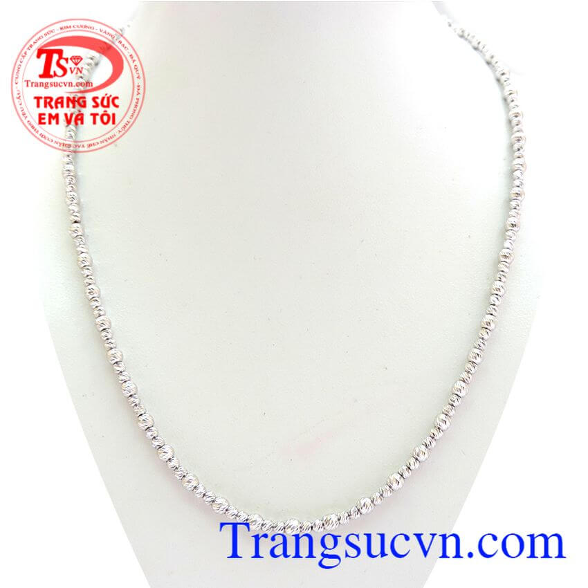 Dây vàng trắng 10k Italy nữ, Dây chuyền vàng trắng đẹp, dây chuyền đẹp Dây vàng trắng 10k Italy nữ, Dây chuyền vàng trắng đẹp, dây chuyền đẹp