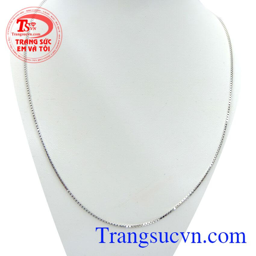 Dây vàng trắng 10k, dây chuyền đẹp, dây chuyền vàng tây Dây vàng trắng 10k, dây chuyền đẹp, dây chuyền vàng tây