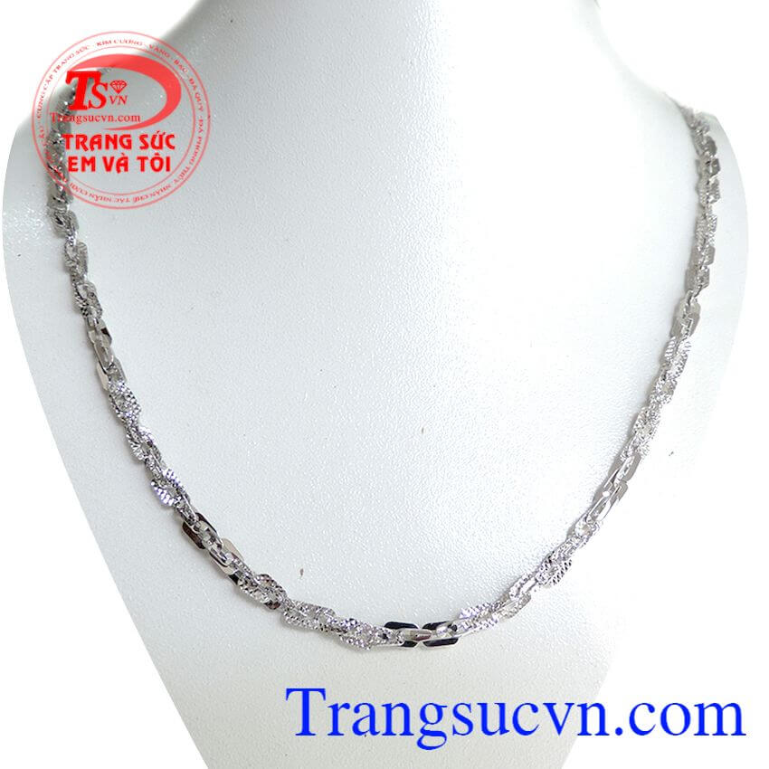Dây vàng trắng 18k 750 Ý,Dây chuyền nam,Dây chuyền vàng Dây vàng trắng 18k 750 Ý,Dây chuyền nam,Dây chuyền vàng