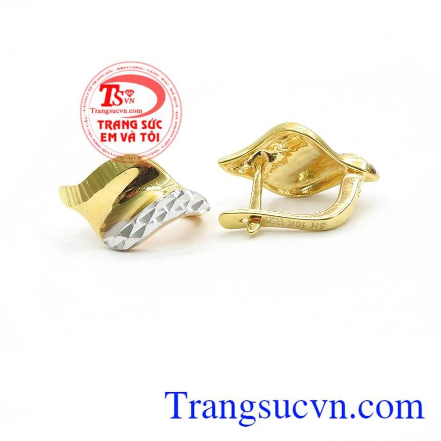 Hoa tai đẹp quý phái,Hoa tai vàng đá quý,Trang sức vàng Hoa tai đẹp quý phái,Hoa tai vàng đá quý,Trang sức vàng