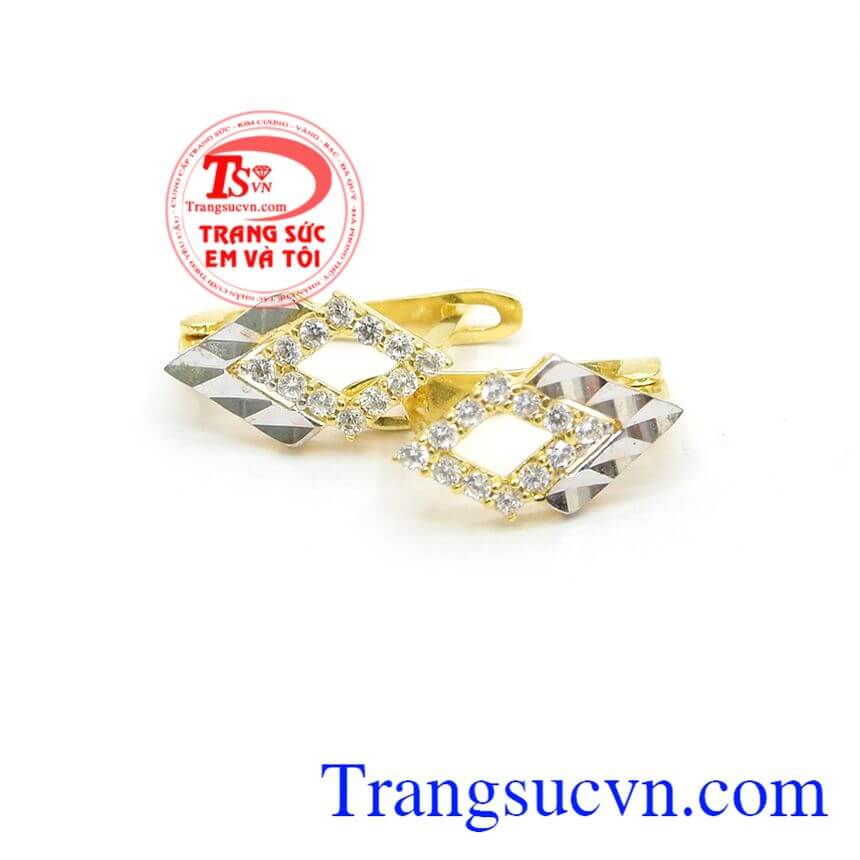 Hoa tai dịu dàng,Hoa tai vàng tây,Trang sức vàng Hoa tai dịu dàng,Hoa tai vàng tây,Trang sức vàng