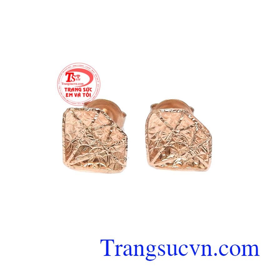 Hoa tai độc đáo Hàn Quốc,Hoa tai vàng tây,Trang sức nữ