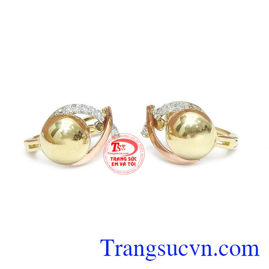 Hoa tai Hàn Quốc độc đáo,Hoa tai vàng tây,Trang sức nữ Hoa tai Hàn Quốc độc đáo,Hoa tai vàng tây,Trang sức nữ