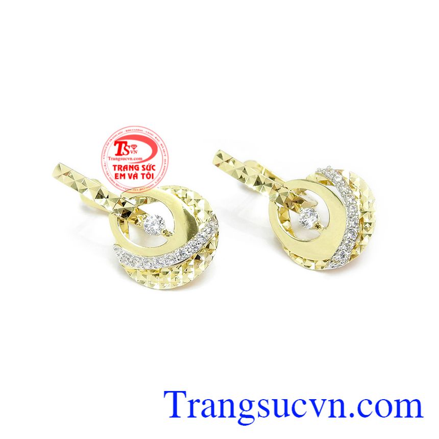 Hoa tai Hàn Quốc quyến rũ,Hoa tai vàng tây,Trang sức nữ Hoa tai Hàn Quốc quyến rũ,Hoa tai vàng tây,Trang sức nữ