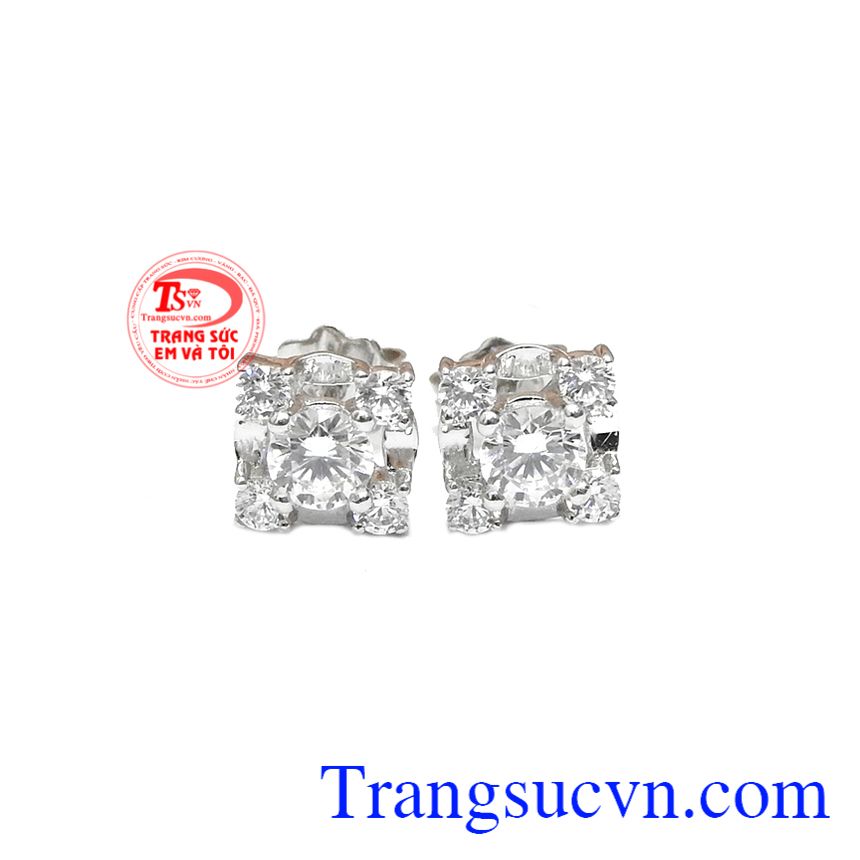 Hoa tai họa tiết vàng trắng,Hoa tai vàng tây,Trang sức nữ Hoa tai họa tiết vàng trắng,Hoa tai vàng tây,Trang sức nữ