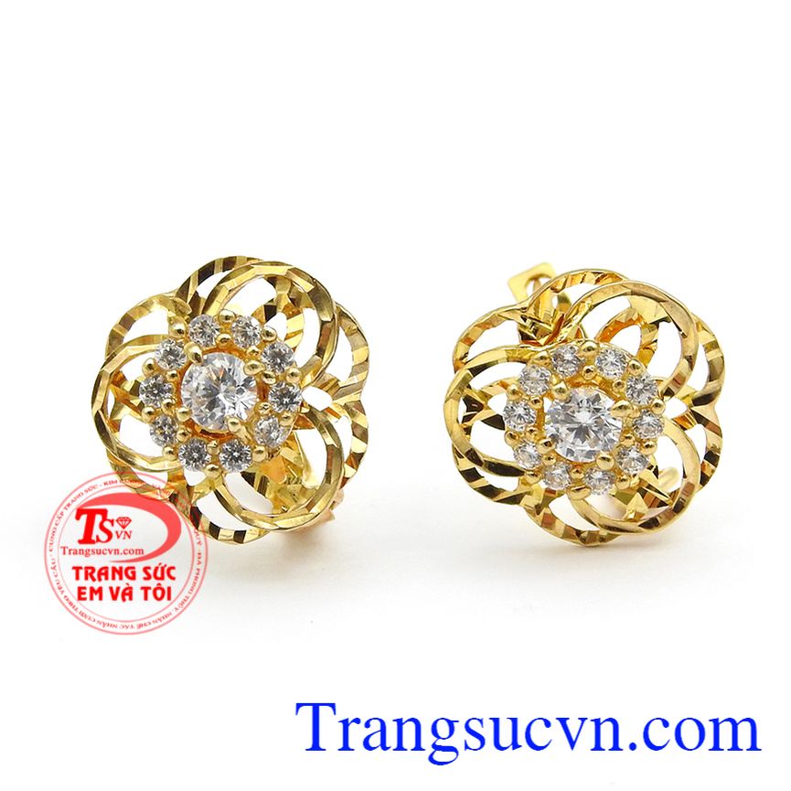 Hoa tai mai vàng đẹp,Hoa tai vàng tây,Trang sức vàng Hoa tai mai vàng đẹp,Hoa tai vàng tây,Trang sức vàng
