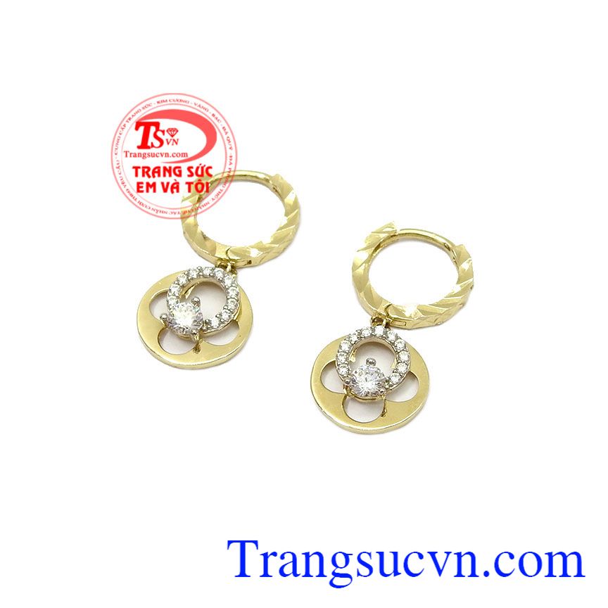 Hoa tai nữ vàng tinh tế,Hoa tai vàng tây,Trang sức nữ Hoa tai nữ vàng tinh tế,Hoa tai vàng tây,Trang sức nữ