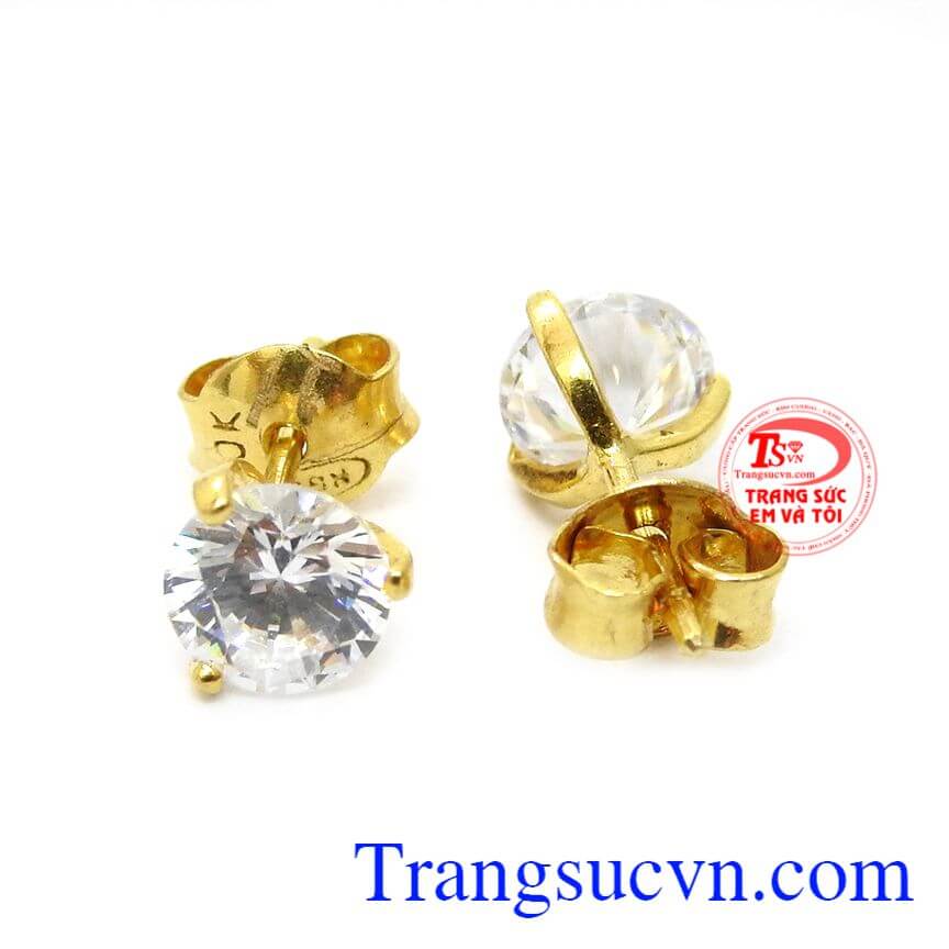 Hoa tai nụ vàng xinh đẹp,Hoa tai vàng tây,Trang sức vàng Hoa tai nụ vàng xinh đẹp,Hoa tai vàng tây,Trang sức vàng