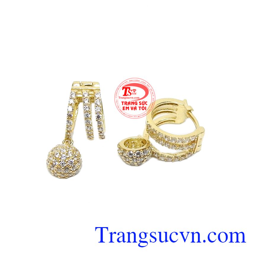 Hoa tai nữ xinh vàng Hàn Quốc,Hoa tai vàng tây,Trang sức nữ Hoa tai nữ xinh vàng Hàn Quốc,Hoa tai vàng tây,Trang sức nữ