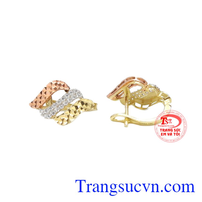 Hoa tai quyến rũ Hàn Quốc,Hoa tai vàng tây,Trang sức nữ Hoa tai quyến rũ Hàn Quốc,Hoa tai vàng tây,Trang sức nữ