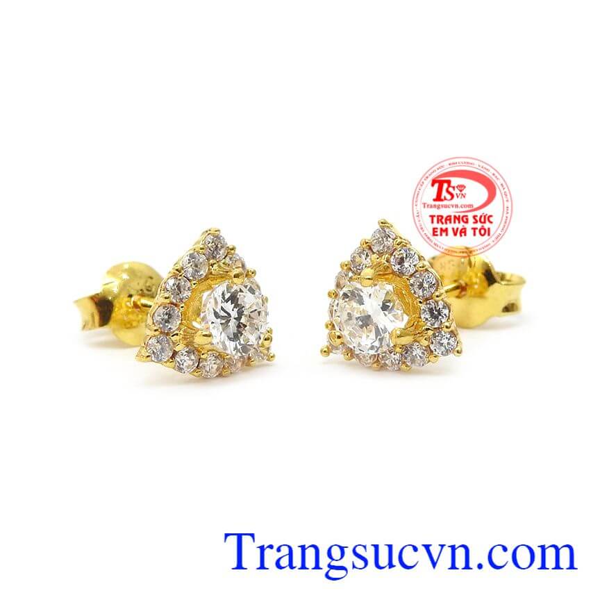 Hoa tai quyến rũ,Hoa tai vàng tây,Trang sức nữ Hoa tai quyến rũ,Hoa tai vàng tây,Trang sức nữ