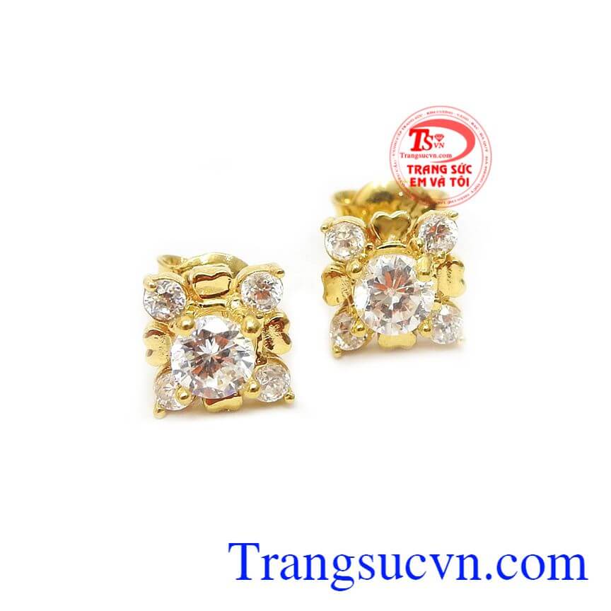 Hoa tai thiên thần,Hoa tai vàng tây,Trang sức vàng Hoa tai thiên thần,Hoa tai vàng tây,Trang sức vàng