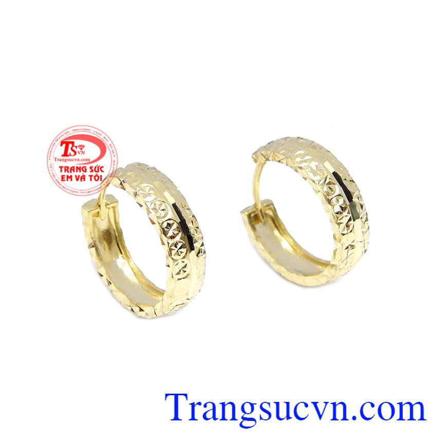 Hoa tai thịnh vượng Hàn Quốc,Hoa tai vàng tây,Trang sức nữ Hoa tai thịnh vượng Hàn Quốc,Hoa tai vàng tây,Trang sức nữ