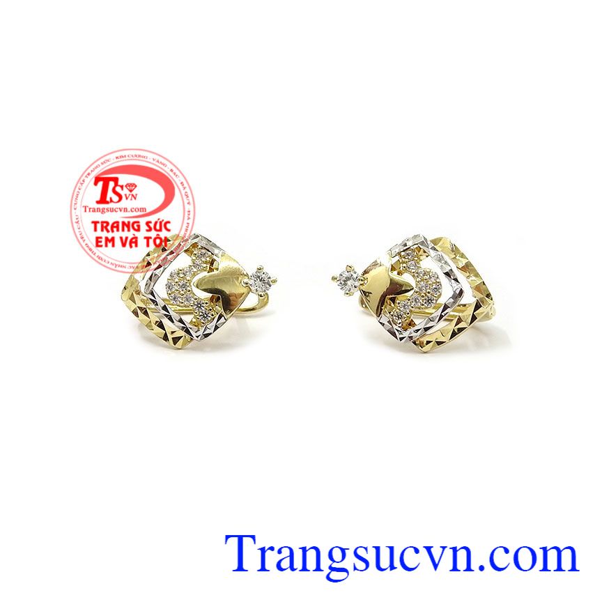 Hoa tai vàng chất lượng,Hoa tai vàng tây,Trang sức nữ Hoa tai vàng chất lượng,Hoa tai vàng tây,Trang sức nữ